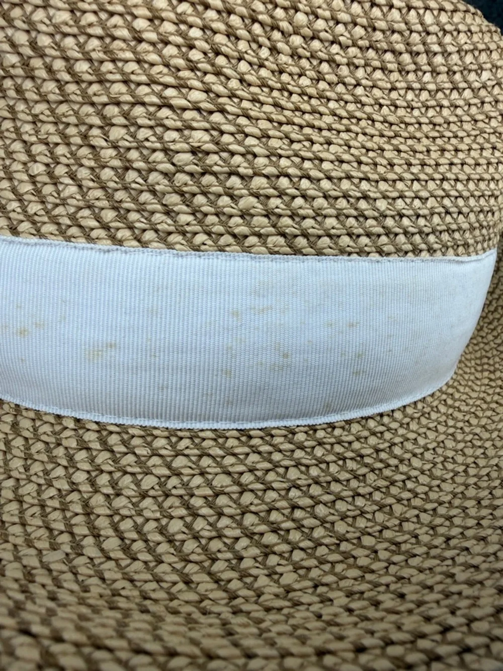 Eric Javits Straw Fedora with Cream Band - Picture 7 of 8